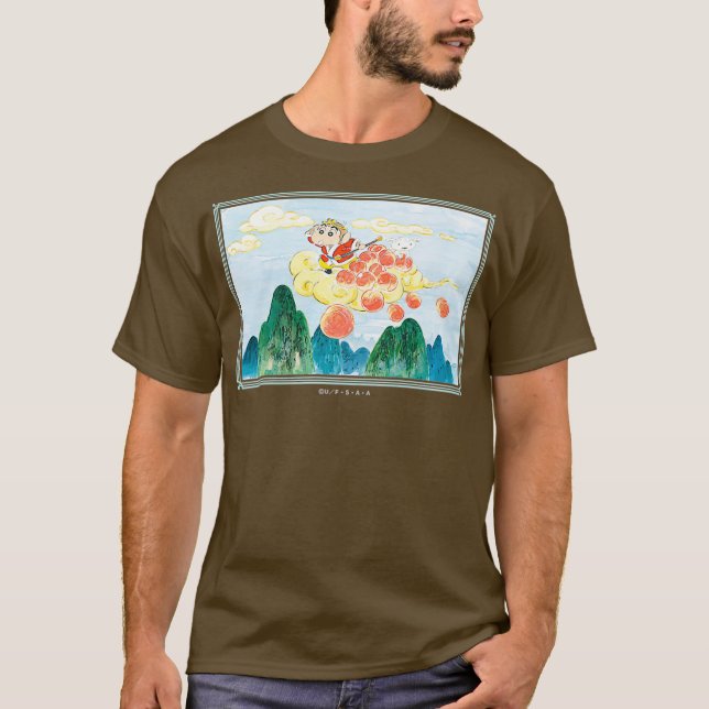 T-shirt Crayon Shin-chan Son Goku Shin-chan Premium (Devant)