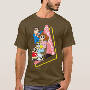 T-shirt Crayon Shin-chan tous les membres du Nohara
