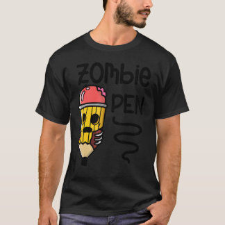 T-shirt Crayon zombie Halloween vacances effrayant