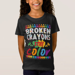 T-Shirt crayons cassés toujours couleur