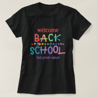 T-shirt Crayons de couleur Fun étoiles Bienvenue au retour