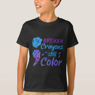 T-shirt Crayons Mois de sensibilisation au suicide Soutien