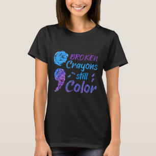T-shirt Crayons Mois de sensibilisation au suicide Soutien