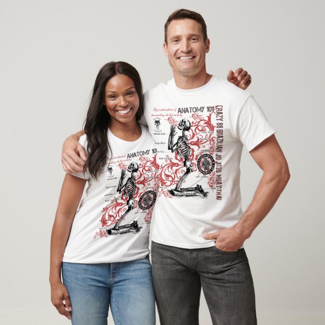 T-SHIRT CRAZY 88 ANATOMY 101 LS (Unisexe)
