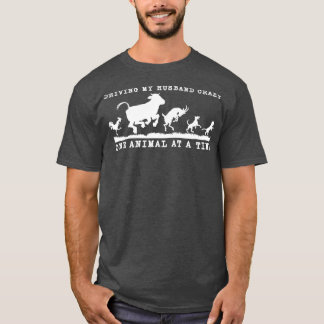 T-shirt Crazy Animal Lady Funny Farm Girl Premium