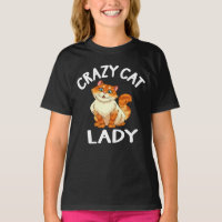 Crazy Cat Lady Cute Kitten Funny Kitty Mom Cadeau
