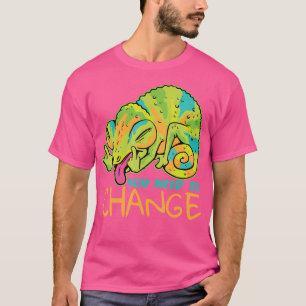 T-shirt Crazy Chameleon I Lizard I Chameleon