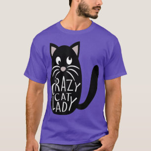 T-shirt Crazy Chat Lady Cute Animal Maman Mères Jour Kitte