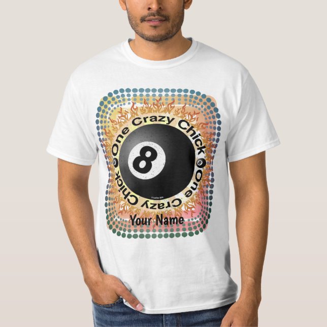 T-shirt Crazy Chick Eightball  (Devant)