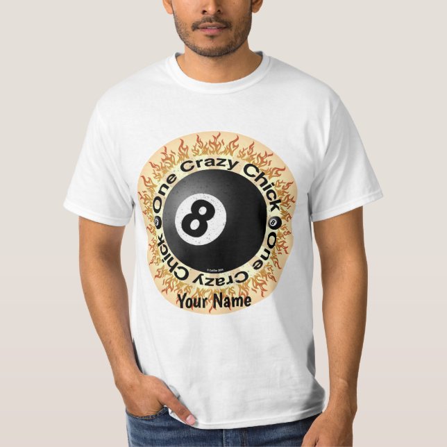 T-shirt Crazy Chick Eightball  (Devant)