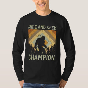 T-shirt Crazy Chien T Chemise Cacher et Chercher Champion