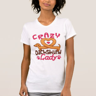T-shirt Crazy Dachshund Lady Doxie Maman