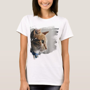 T-shirt Crazy Et Drôle Chat