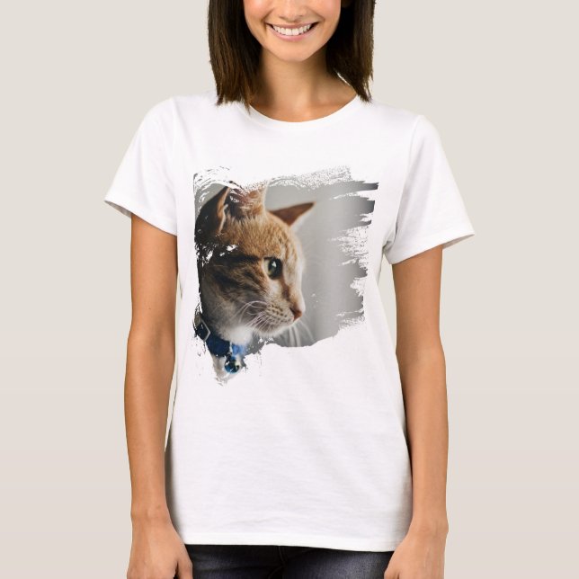 T-shirt Crazy Et Drôle Chat (Devant)