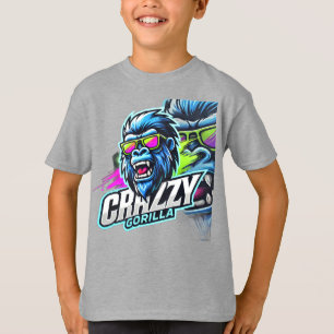 T-shirt Crazy Gorilla – Force et Énergie Sauvage