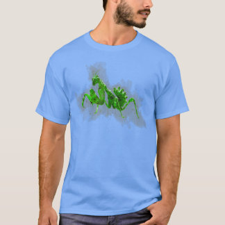T-shirt Crazy Green Acid Mantis