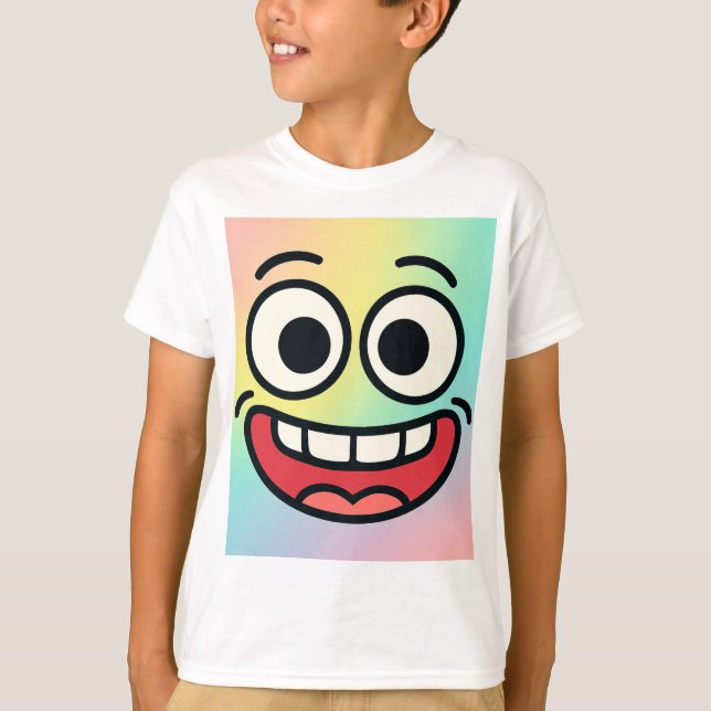 T-Shirt Crazy Meme Face pour enfants (Devant)