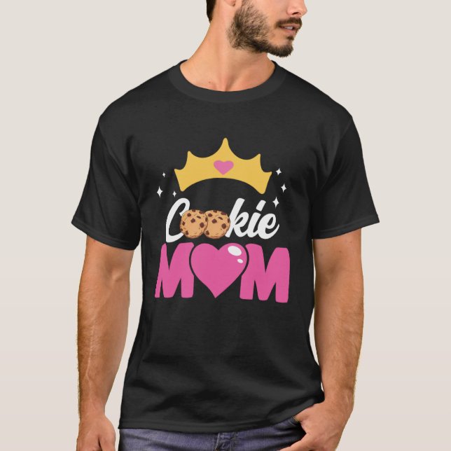 T-shirt Crazy Mom Baking Mama Baker Chef Dessert Mothers D (Devant)
