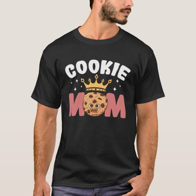 T-shirt Crazy Mom Baking Mama Baker Chef Dessert Mothers D (Devant)