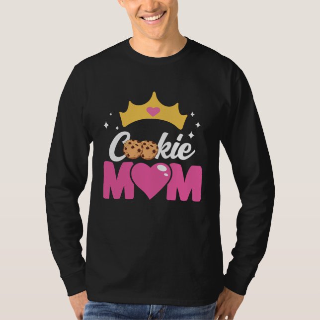 T-shirt Crazy Mom Baking Mama Baker Chef Dessert Mothers D (Devant)