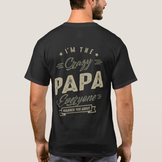 T-shirt Crazy Papa (Dos)