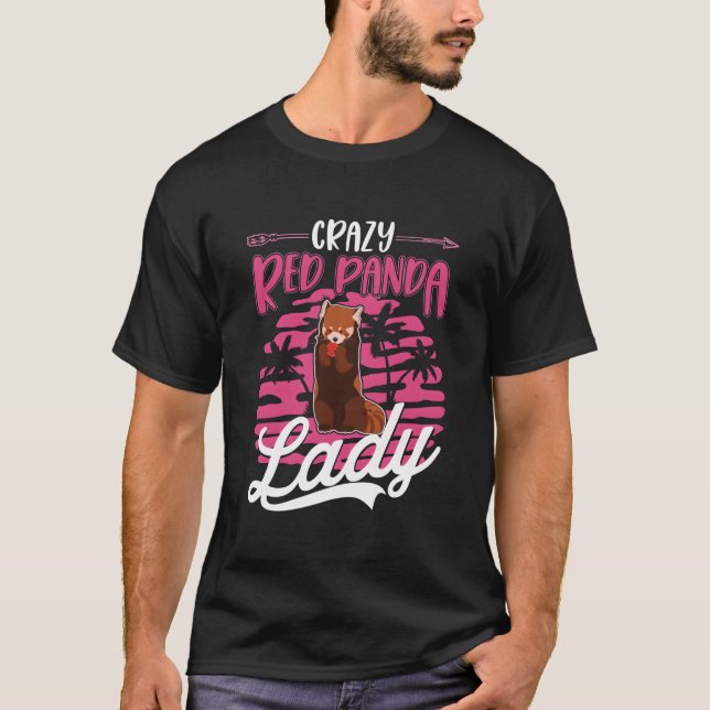 T-shirt Crazy Red Panda Lady Red Panda (Devant)