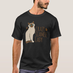 T-shirt Crazy-SIAMESE Cat Lady