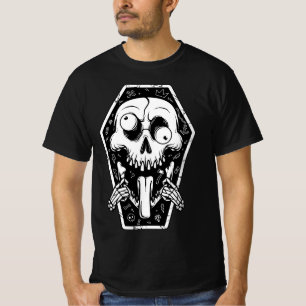 T-shirt Crazy Skull Coffin