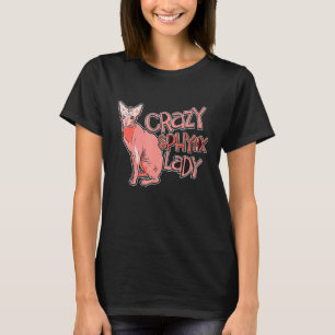 T-shirt Crazy Sphynx Lady Vêtement Chat Pour Animal Kitten