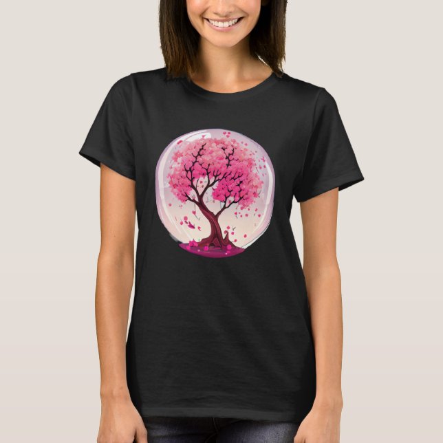 T-shirt Create an Ambiance of Renewal with this Cherry Blo (Devant)