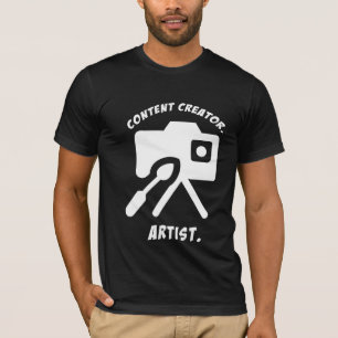 T-shirt Créateur de contenu. Artiste. YouTuber & Film créa