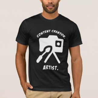 T-shirt Créateur de contenu. Artiste. YouTuber & Film créa