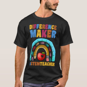 T-shirt Créateur de différences #StemTeacher Enseignant ST