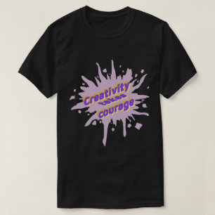 T-shirt créatif avec éclaboussures de peinture 'La
