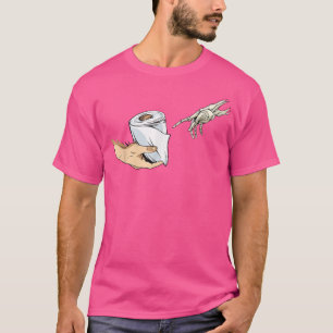 T-shirt Création d'Adam Michelangelo Art Hands Skelet