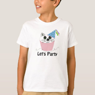 T-shirt Création d'anniversaire Cupcake Chat