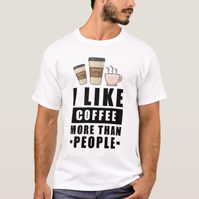 T-shirt Création de café drôle (Devant)