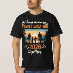 T-shirt Création de Souvenirs Vacances en Famille 2026 Ens