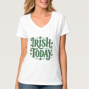 T-shirt Création de trèfle vintage Irish Today