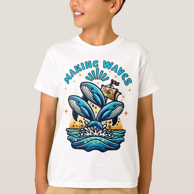 T-shirt Création de vagues (Devant)