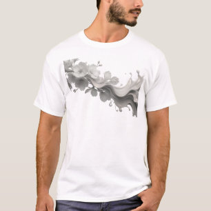 T-shirt Création d'œuvre d'art ABSTRAITE expressive de fle