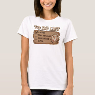 T-shirt Création graphique COFFEE JOUE AVEC CHIEN Orange l