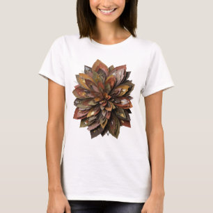 T-shirt Création graphique d'art abstrait argent CAPTIVANT