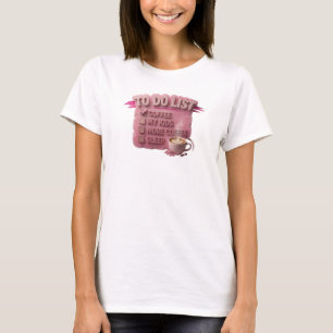 T-shirt Création Graphique Rose CAFÉ D'ABORD PUIS ENFANTS