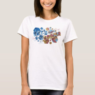 T-shirt Création originale en bleu élégant LET'S DREAM Art