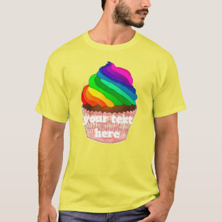 T-shirt Création personnalisable de gâteau Pride arc-en-ci