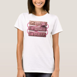 T-shirt Création personnalisée CAFE ROSE FRAIS SAUVE D'ABO