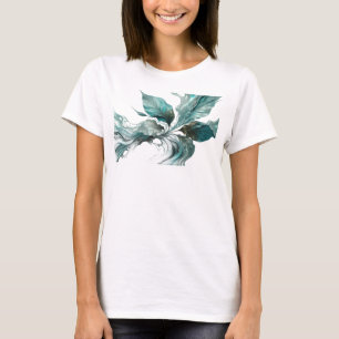 T-shirt Création personnalisée de feuilles abstraites arge