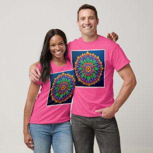 T-shirt Création vibrante de mandalas artistiques