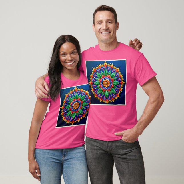 T-shirt Création vibrante de mandalas artistiques (Unisexe)